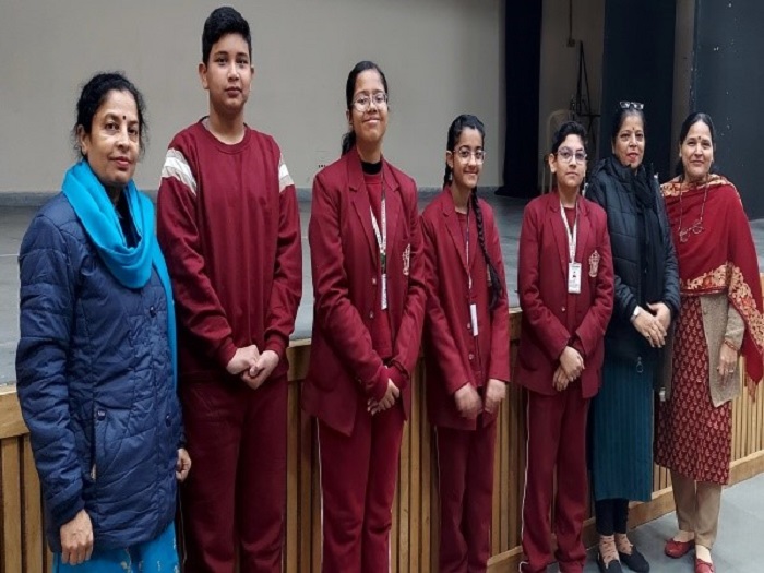 Class 8 Hindi Declamation competition on the occasion of Hindi Vishwa Hindi Diwas